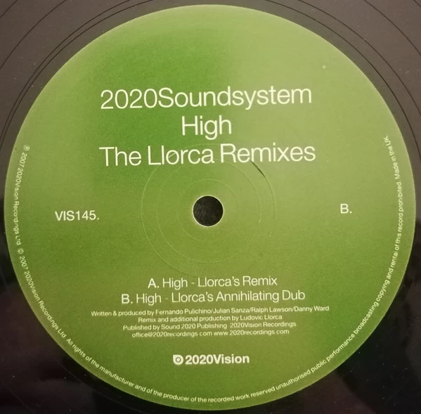 Item High (The Llorca Remixes) product image