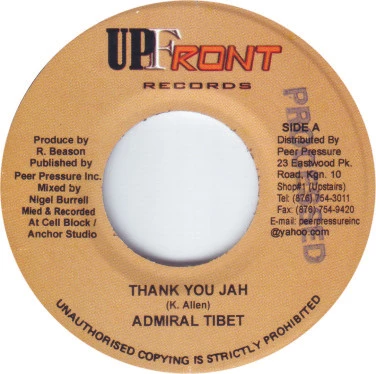 Item Thank You Jah / Rhythm: Justice product image