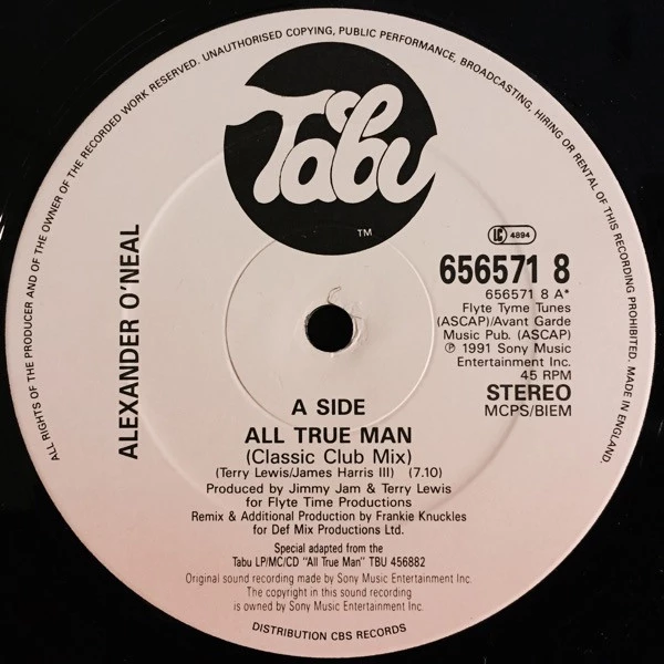 Item All True Man (Classic Club Mix) product image