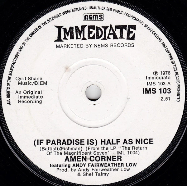 Item (If Paradise Is) Half As Nice / When We Make Love product image