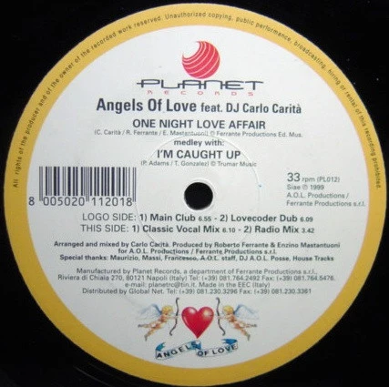 Item One Night Love Affair (Medley With I'm Caught Up) product image