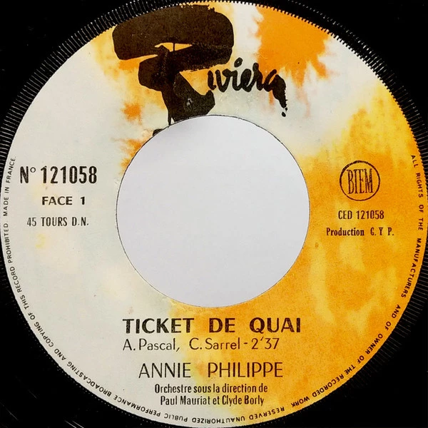 Ticket De Quai / Tu Ne Comprends Rien Aux Filles / Tu Ne Comprends Rien Aux Filles