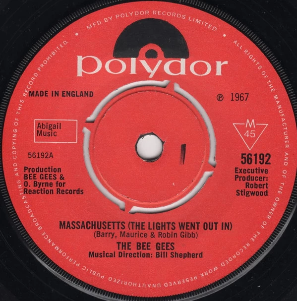 Massachusetts (The Lights Went Out In) / Barker Of The U.F.O.