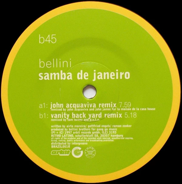 Item Samba De Janeiro (Remixes) product image