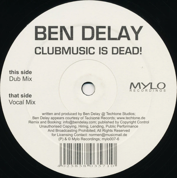 Clubmusic Is Dead!