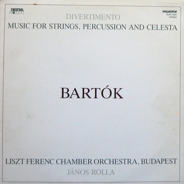 Divertimento / Music For Strings, Percussion And Celesta