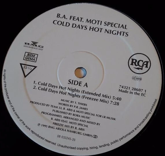 Item Cold Days Hot Nights product image