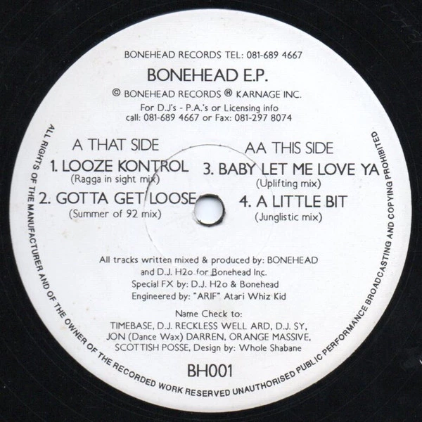 Bonehead E.P.