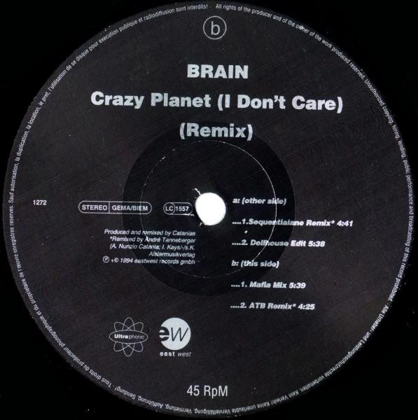 Item Crazy Planet (I Don't Care) (Remix) product image