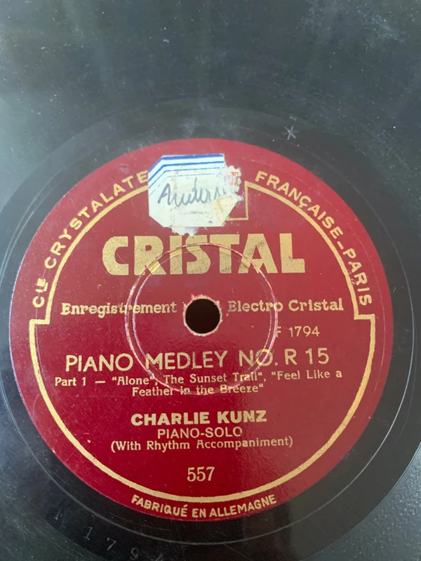 Item Charlie Kunz Piano Medley No. R 15 product image