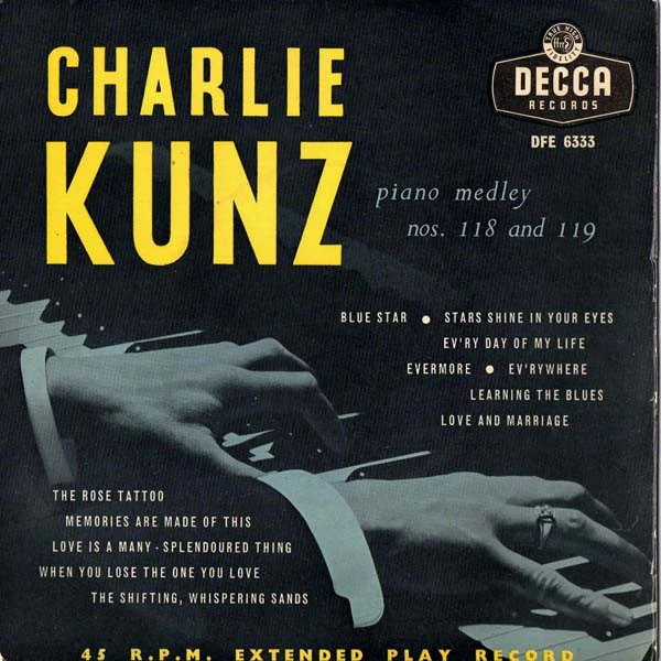 Item Charlie Kunz Piano Medley Nos. 118 And 119 / Charlie Kunz Piano Medley, No.119	 product image