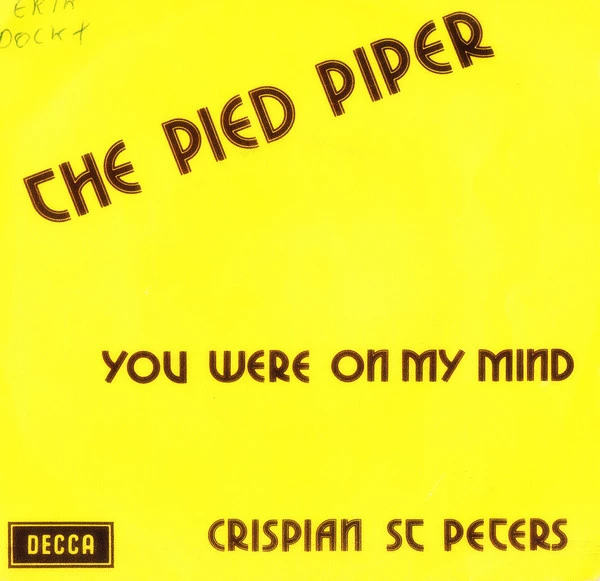 Item The Pied Piper / You Were On My Mind product image