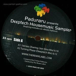 Paduraru Presents Deeptech Housemusic Sampler (Inspiring Melodies  On Vibrant Rhythms!)