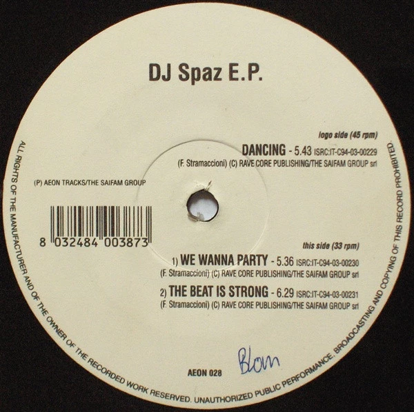 Item DJ Spaz E.P. product image