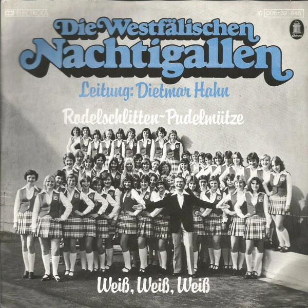 Rodelschlitten-Pudelmütze / Weiß, Weiß, Weiß / Weiß, Weiß, Weiß