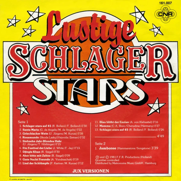 Item Lustige Schlager Stars / Jamboree product image