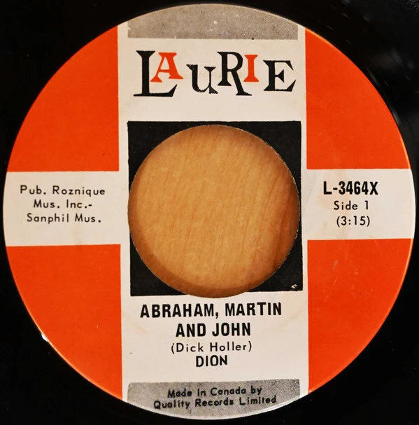 Item Abraham, Martin And John / Daddy Rollin' product image