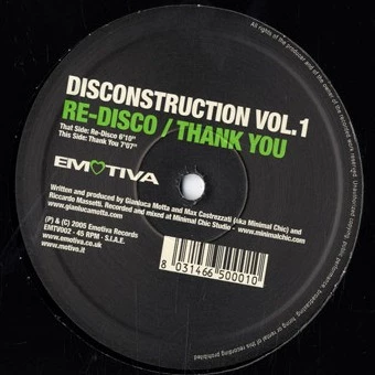 Vol. 1 - Re-Disco / Thank You