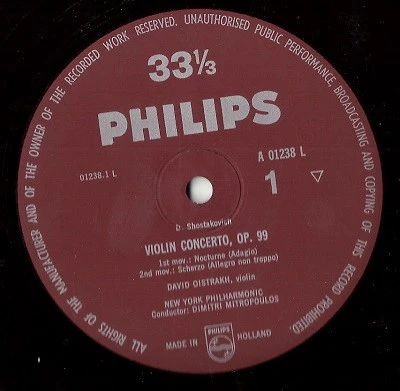 Item Concerto For Violin And Orchestra Op.99 product image