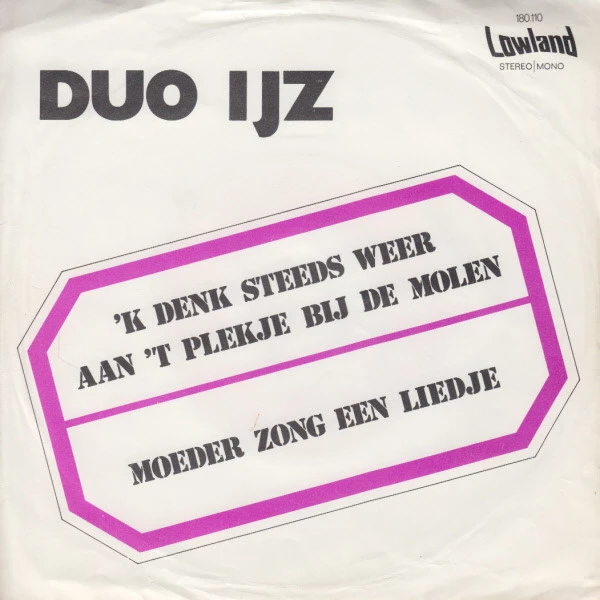 Item 'K Denk Steeds Weer Aan 'T Plekje Bij de Molen / Moeder Zong Een Liedje product image