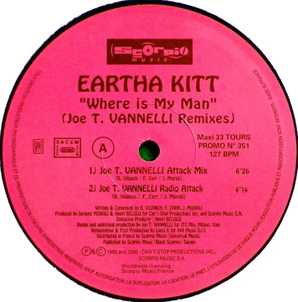 Item Where Is My Man (Joe T. Vannelli Remixes) product image