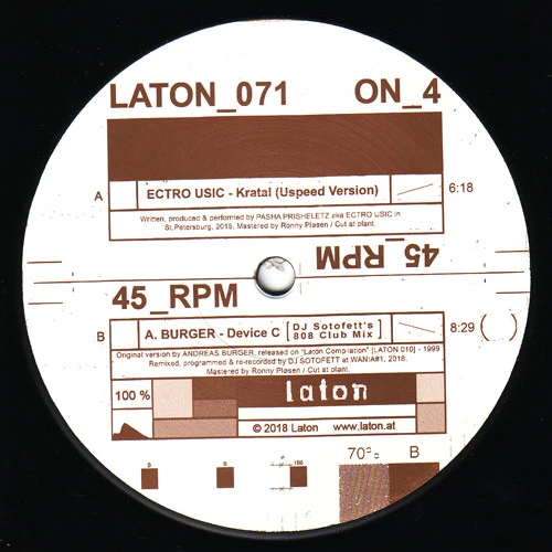 Item Kratal / Device C (DJ Sotofett's 808 Club Mix) product image