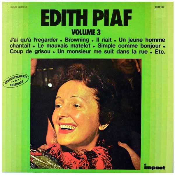 Item Edith Piaf Volume 3 product image