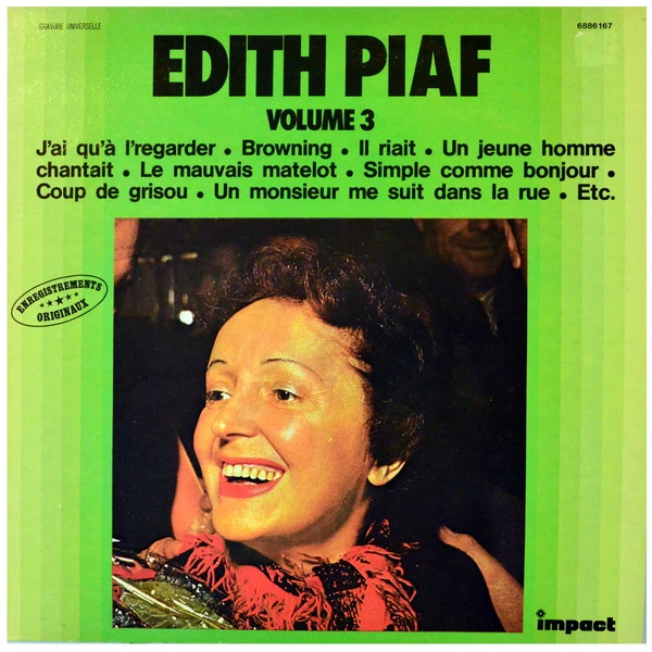 Edith Piaf Volume 3