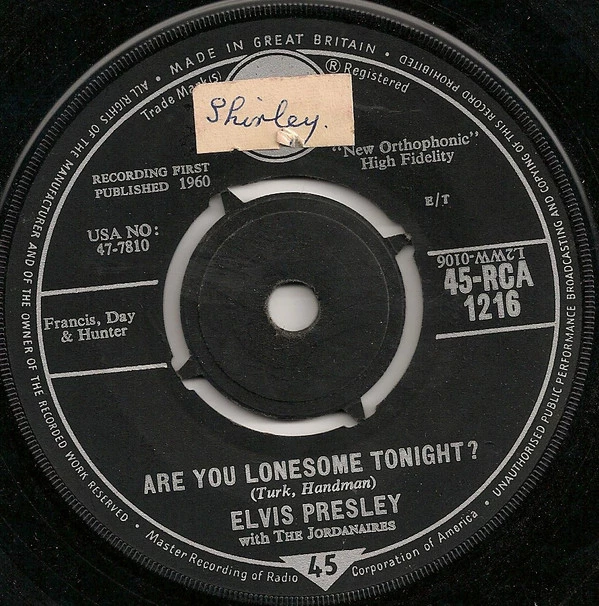 Are You Lonesome Tonight? / I Gotta Know