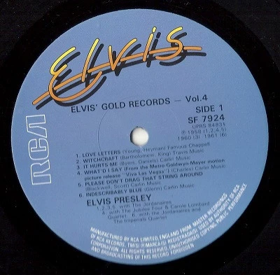 Item Elvis' Gold Records - Volume 4 product image