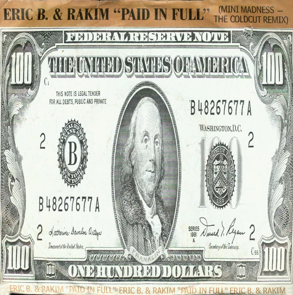 Item Paid In Full (Mini Madness - The Coldcut Remix) / Eric B Is On The Cut product image