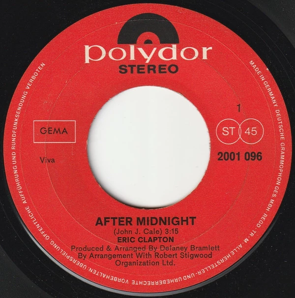 After Midnight / I Can't Stand It