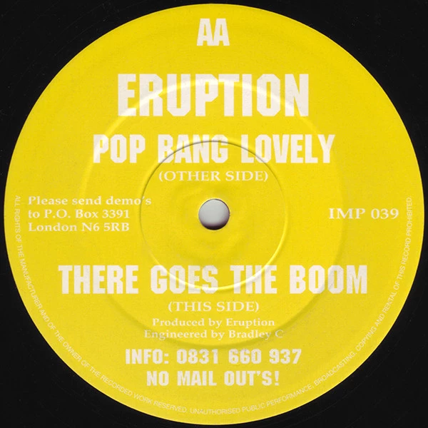 Item Pop Bang Lovely / There Goes The Boom product image