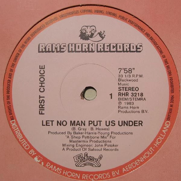 Item Let No Man Put Us Under / Let No Man Put Us Under (Instrumental Version) product image