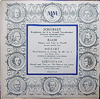 Symphonie Nr. 8 In H-Moll, "Unvollendete" / Toccata Und Fuge In D-Moll / Klavierkonzert In Es-Dur, K 107, Nr. 3 / Marsch Und Chor Aus "Die Ruinen Von Athen"