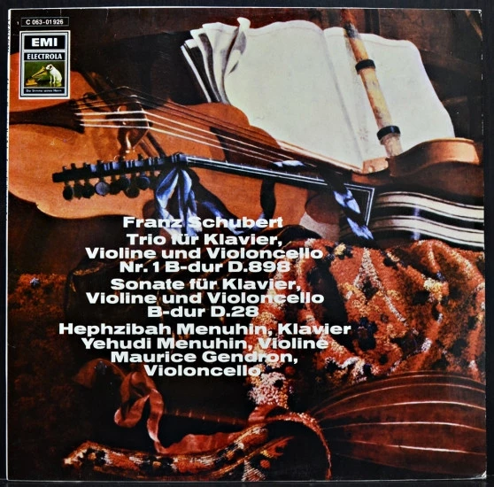 Item Trio Für Klavier, Violine Und Violoncello Nr. 1 B-dur D.898 / Sonate Für Klavier, Violine Und Violoncello B-dur D.28 product image