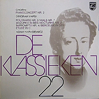 Item De Klassieken 22 - Pianoconcert Nr. 2 / Polonaise Nr. 6 / Wals Nr. 7 / Mazurka In Bes / Nocturne Nr. 2 / Inpromptu Nr. 4 / Berceuse In Des / Etude In C product image