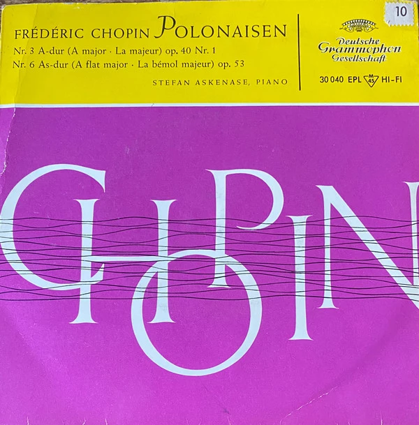 Polonaisen Nr. 3 A-dur Op. 40 Nr. 1, Nr. 6 As-dur Op. 53 / Polonaise Nr. 6, As-dur, Op. 53