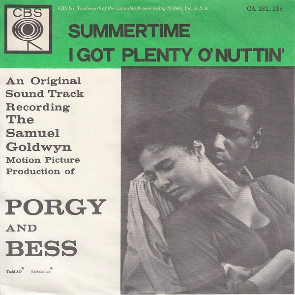 Item An Original Sound Track Recording - The Samuel Goldwyn Motion Picture Production Of Porgy And Bess / I Got Plenty O' Nuttin' product image