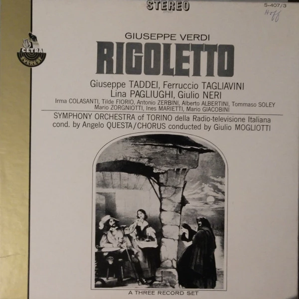 Item Rigoletto / Un Di, Se Ben Sammentomi - Bella Figlia Dell Amore (Scene And Quartet Duke - Maddelena - Gilda - Rigoletto, Act 3) product image