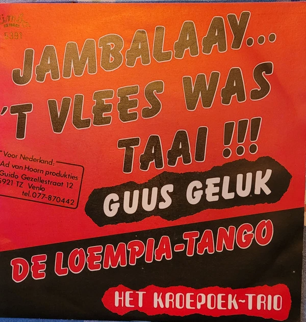 Item Jambalaay... 'T Vlees Was Weer Taai / De Loempia -Tango / De Loempia-Tango product image