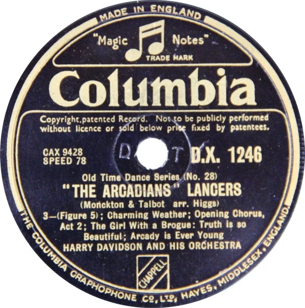 Item "The Arcadians" Lancers  / "St. Bernard Waltz" (Thrills) product image