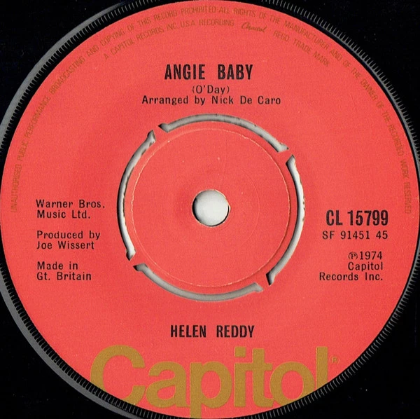 Angie Baby / I Think I'll Write A Song