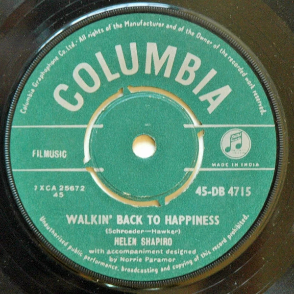 Item Walkin' Back To Happiness / Kiss 'N' Run product image