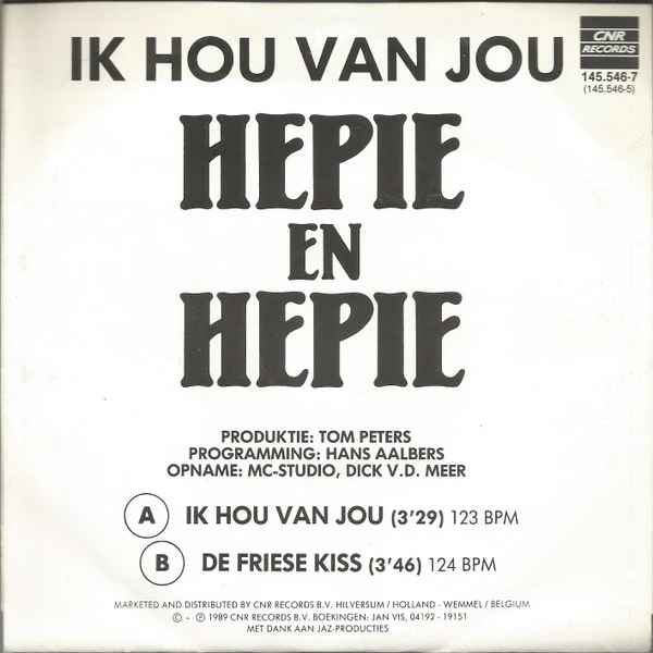 Item Ik Hou Van Jou / De Friese Kiss product image