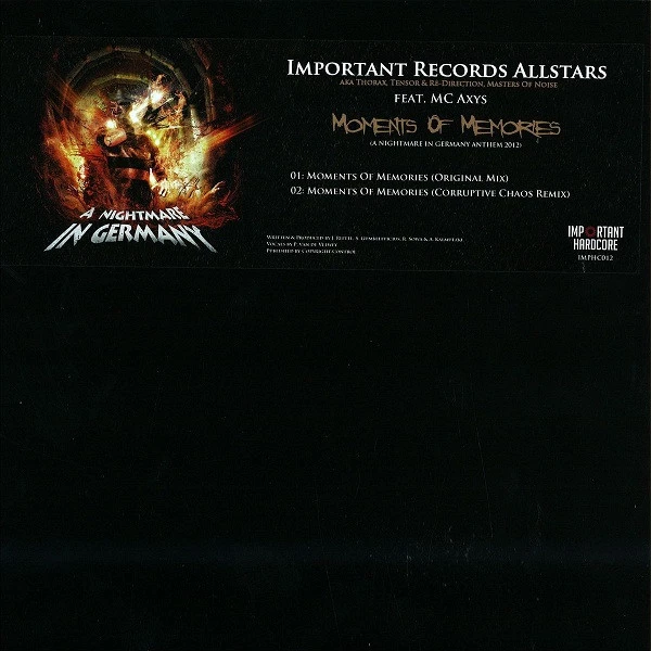 Item Moments Of Memories (A Nightmare In Germany Anthem 2012) product image