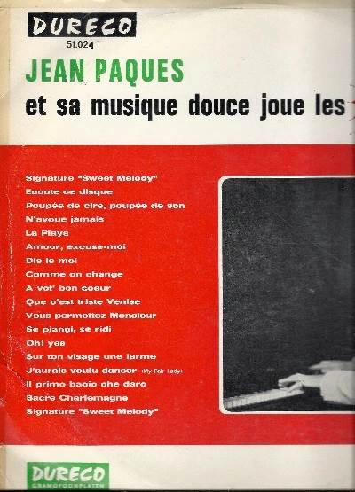 Item Jean Paques Et Sa Musique Douce Joue Les Top Hits product image