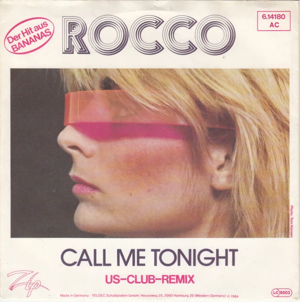 Item Call Me Tonight (US-Club-Remix) / Love Is A Lie product image