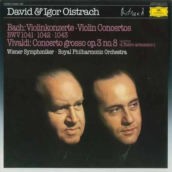 Item Bach: Violin Concertos BWV 1041-1042-1043 / Vivaldi: Concerto Grosso Op.3 No.8 product image