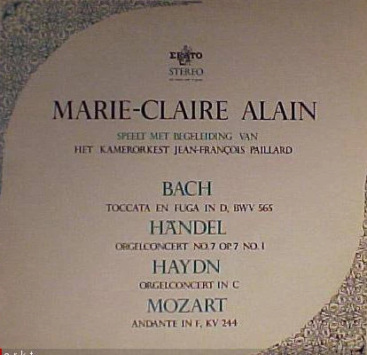 Item Marie-Claire Alain Speelt Met Begeleiding Van Het Kamerorkest Jean-François Paillard product image